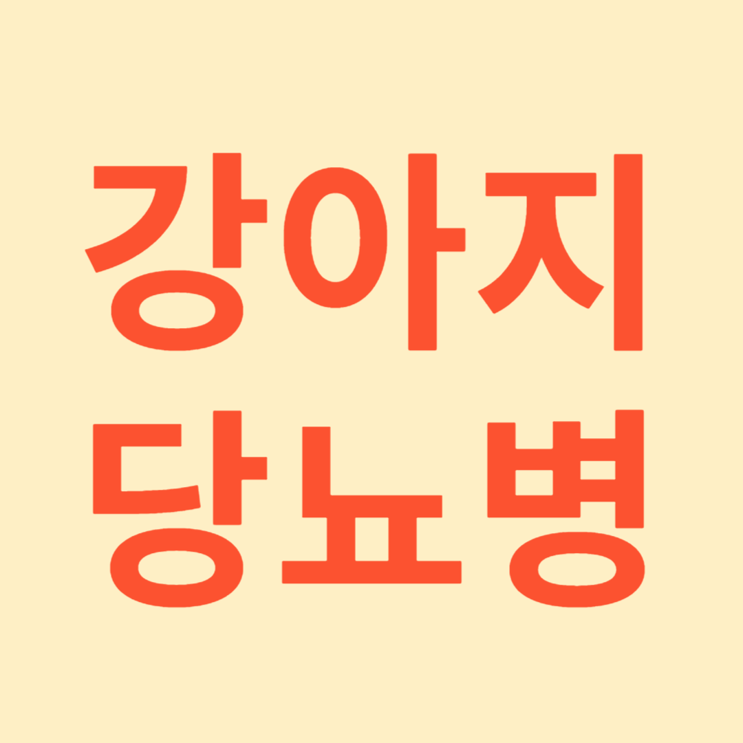 강아지 당뇨병
