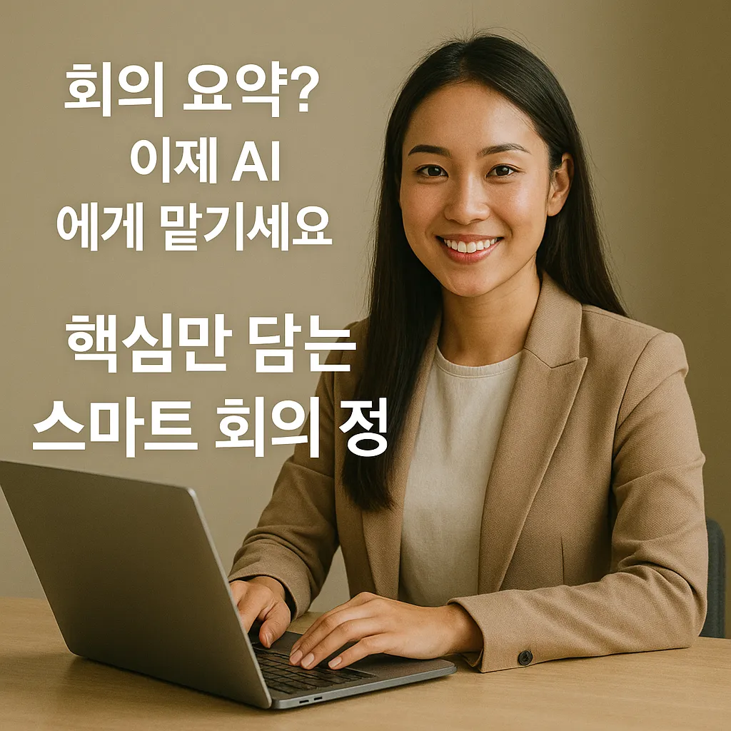 회의 요약? AI에게 맡기세요! 핵심만 담는 스마트 회의 정리