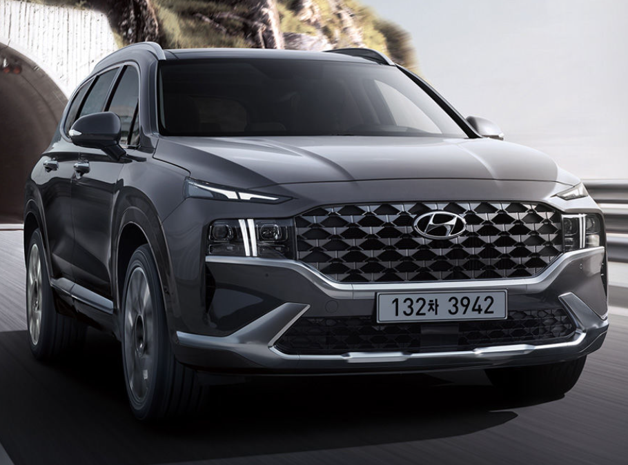 기존 산타페 전면부