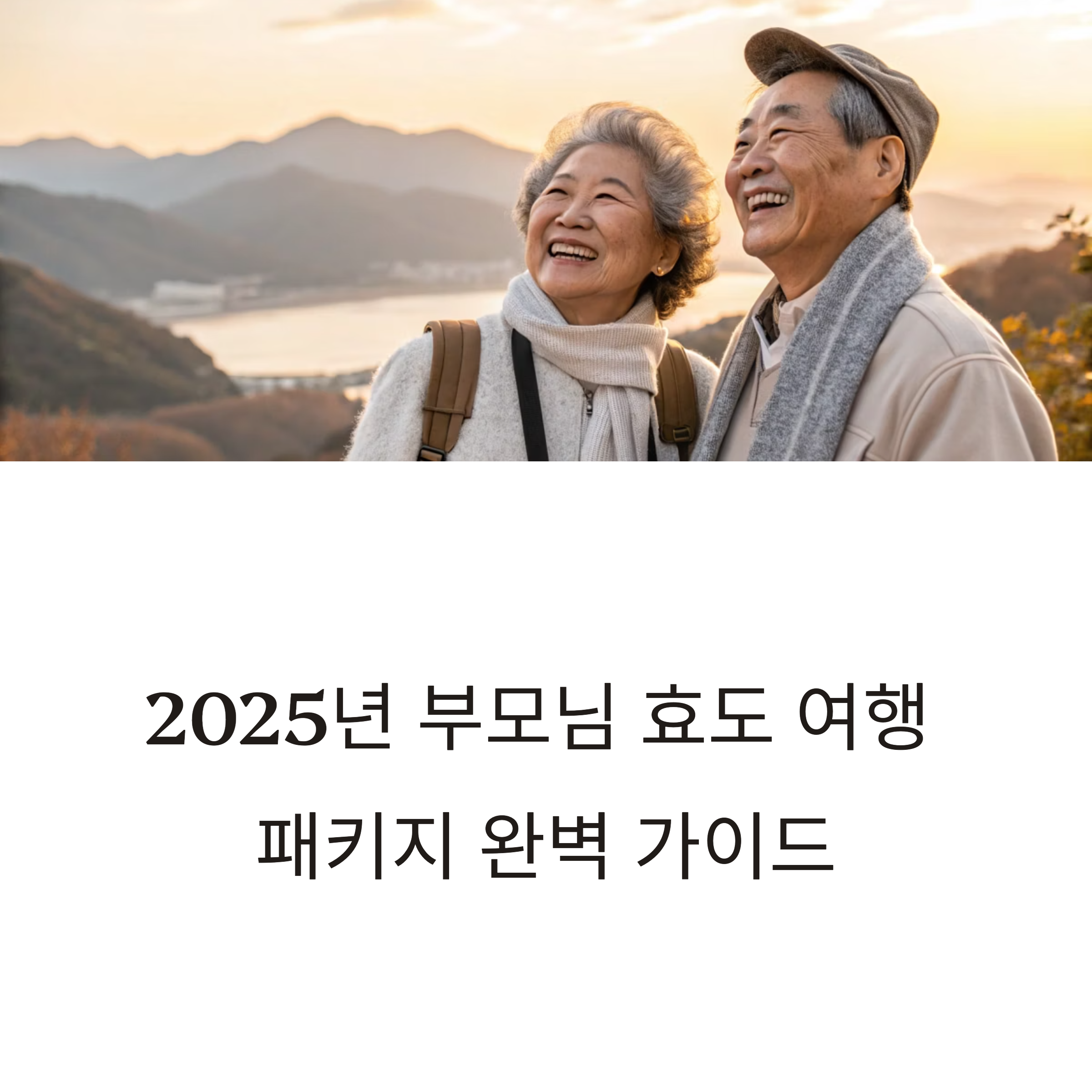 여름 부모님 효도 여행 패키지