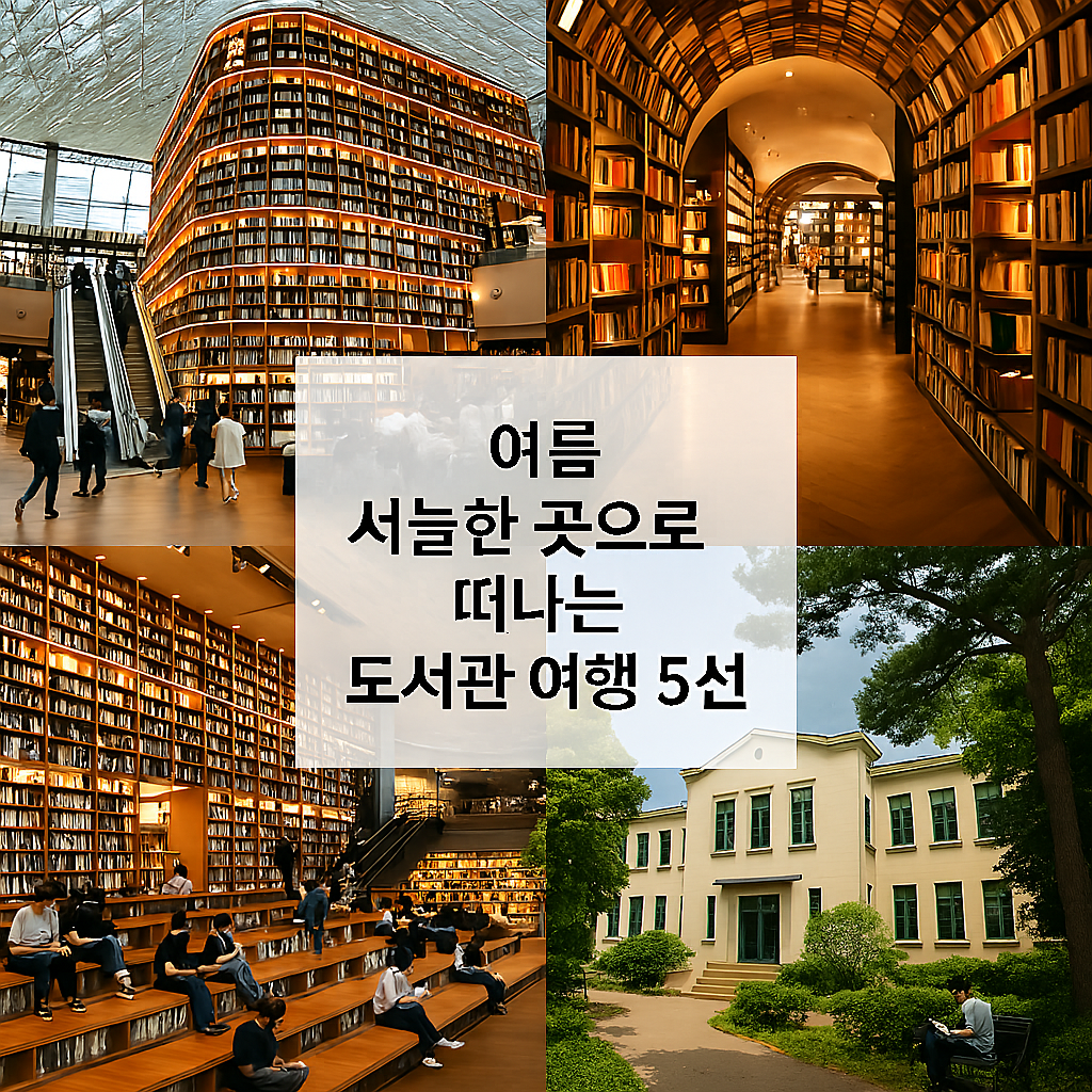 여름 서늘한 곳으로 떠나는 도서관 여행