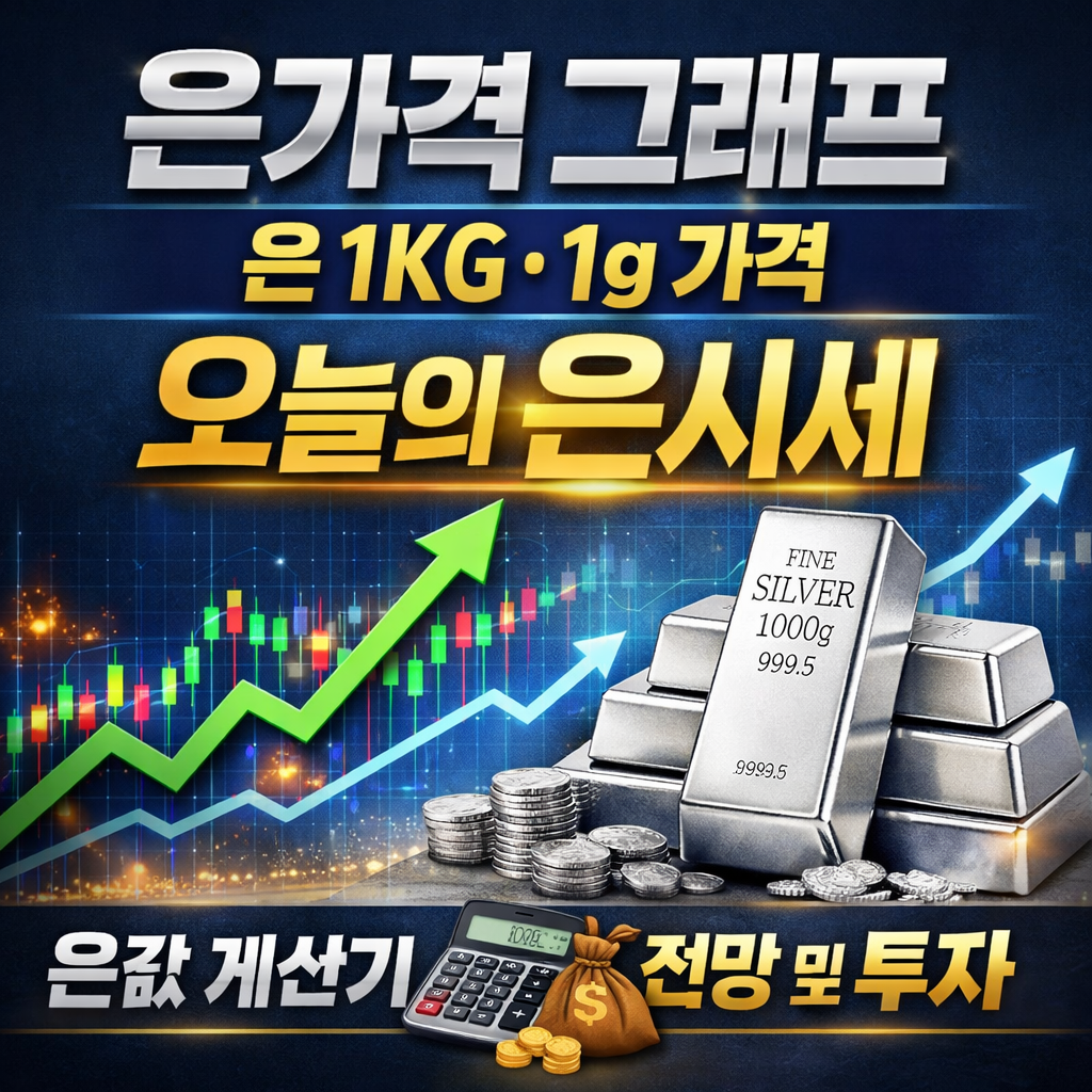 은가격 그래프 은 1KG 1g 가격 오늘의 은시세 은값 계산기 전망 및 투자