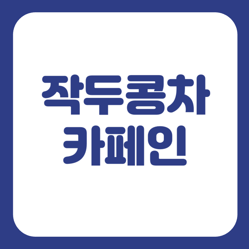 작두콩차 물대신