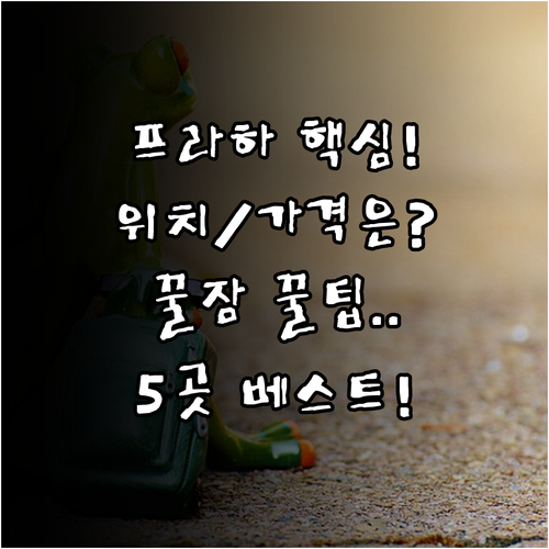 프라하 1 2 지구 숙소 완벽 분석 ..