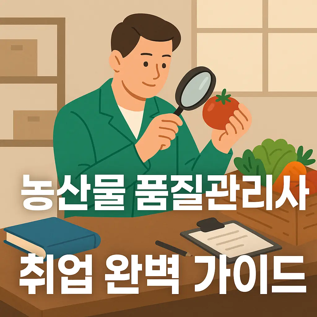 농산물 품질관리사 취업 준비 로드맵