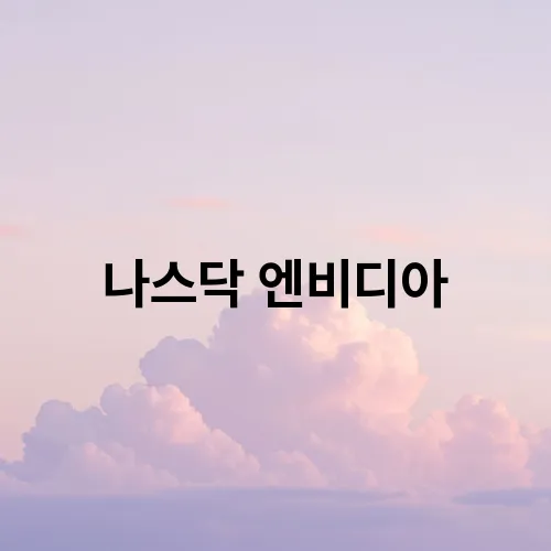 나스닥 엔비디아