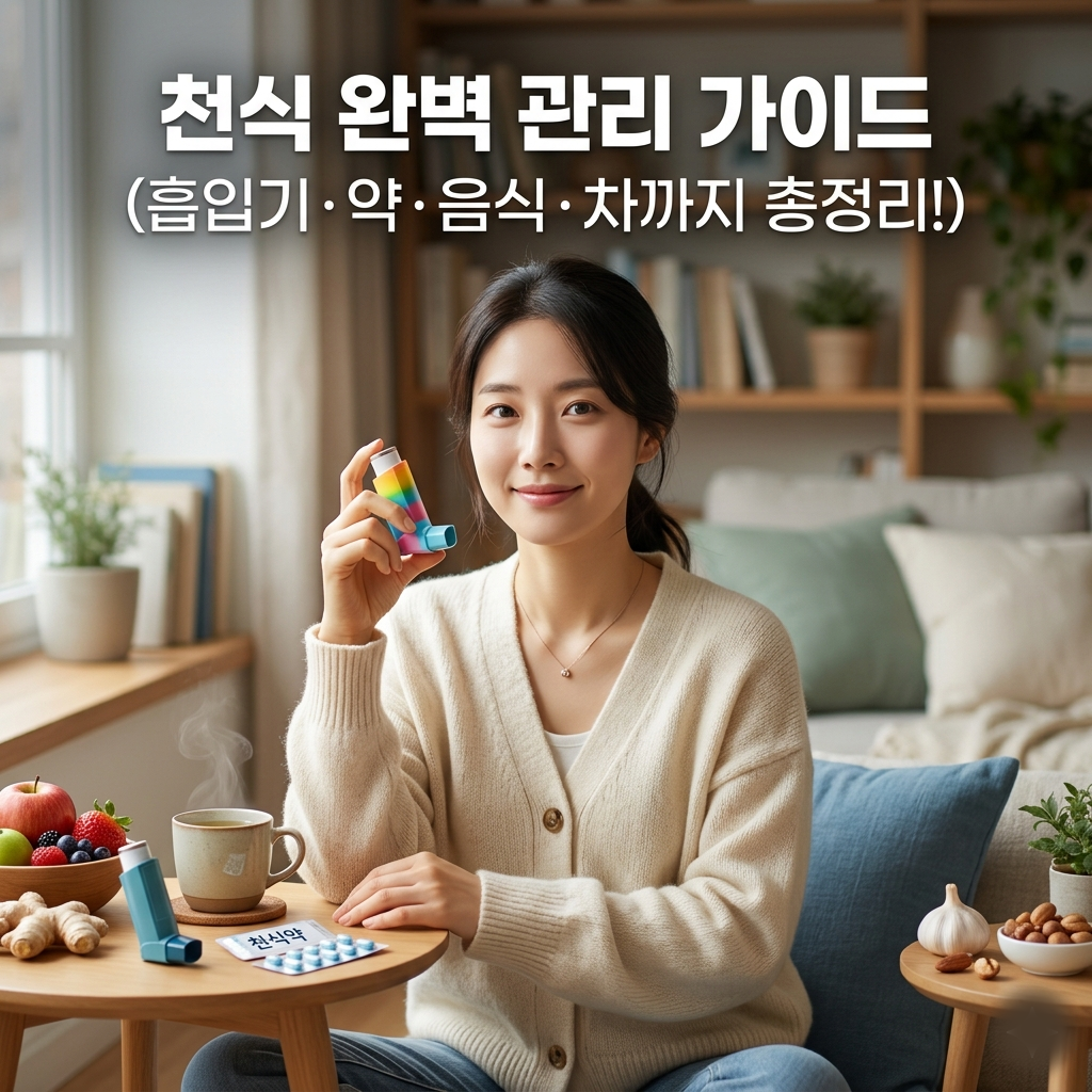 천식 치료법 총정리 (흡입기·약·좋은 음식·차까지 관리 방법)