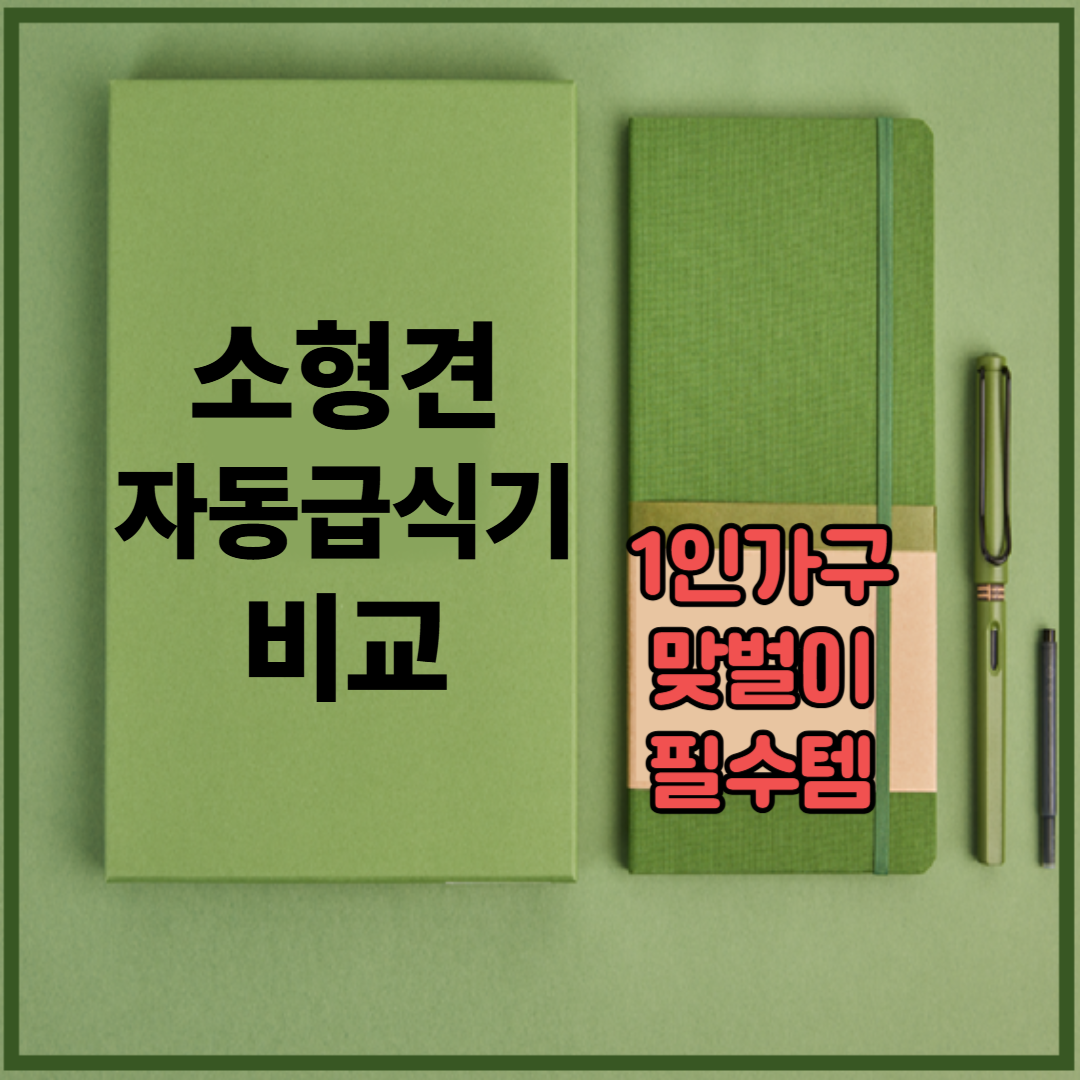 소형견 자동급식기 비교 – 1인가구, 맞벌이 필수템 TOP 5