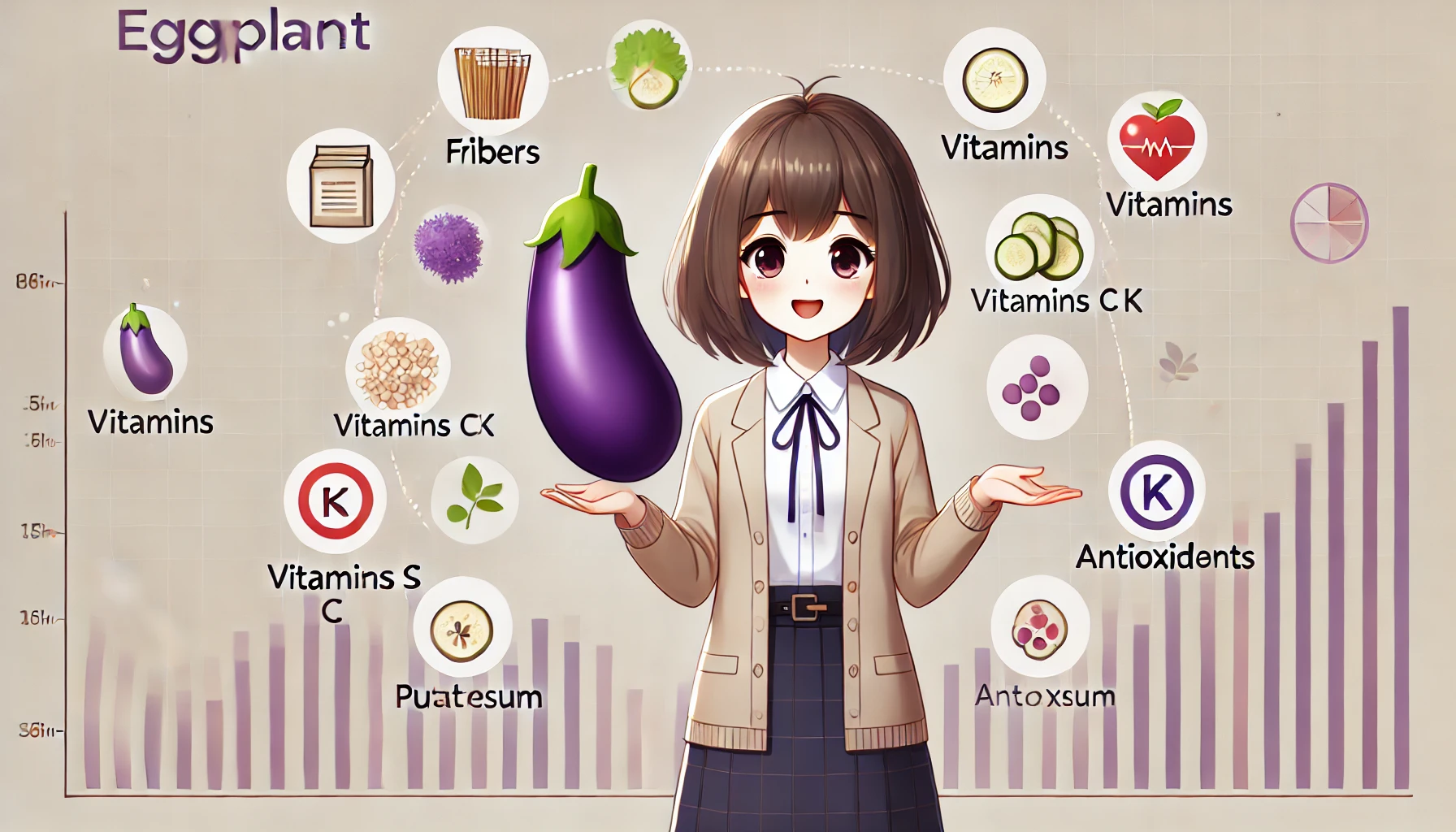 가지의 주요 성분과 영양 가치