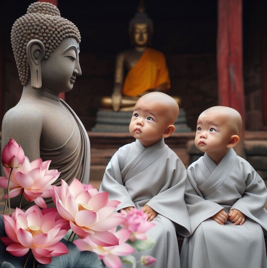 부천님 오신 날 동자승 이미지