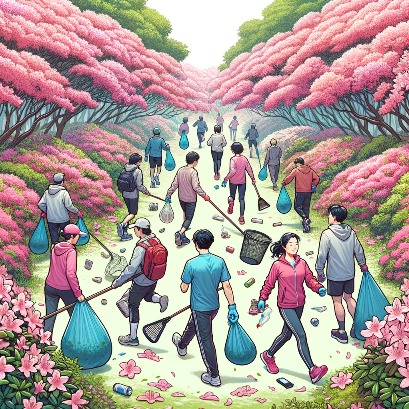 영취산 진달래 축제 이벤트 9