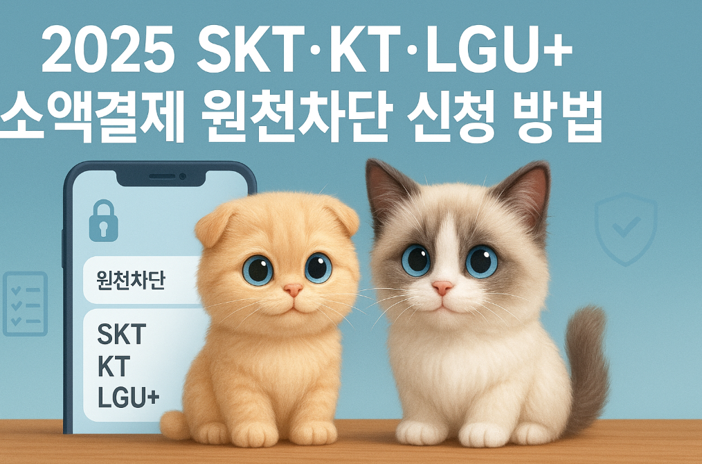 2025 SKT·KT·LGU+ 소액결제 원천차단 신청 방법