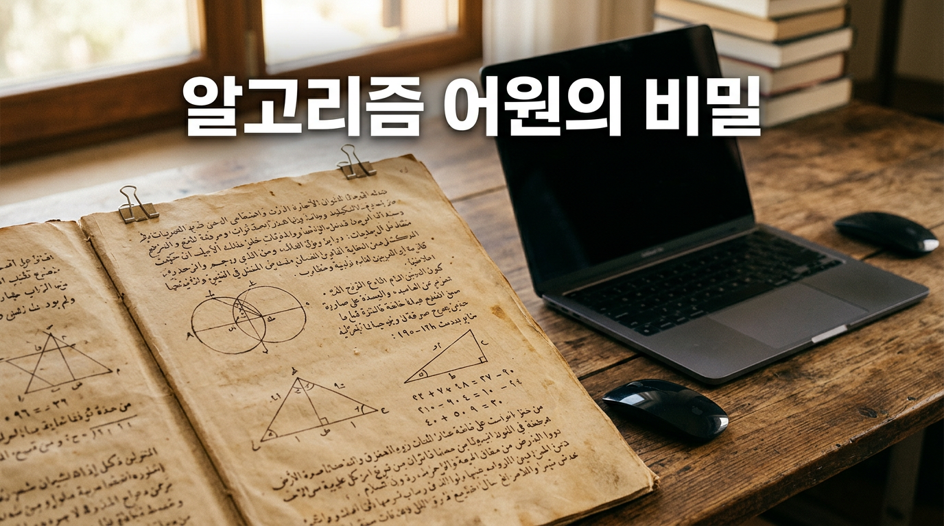 알고리즘 뜻과 어원을 보여주는 사진