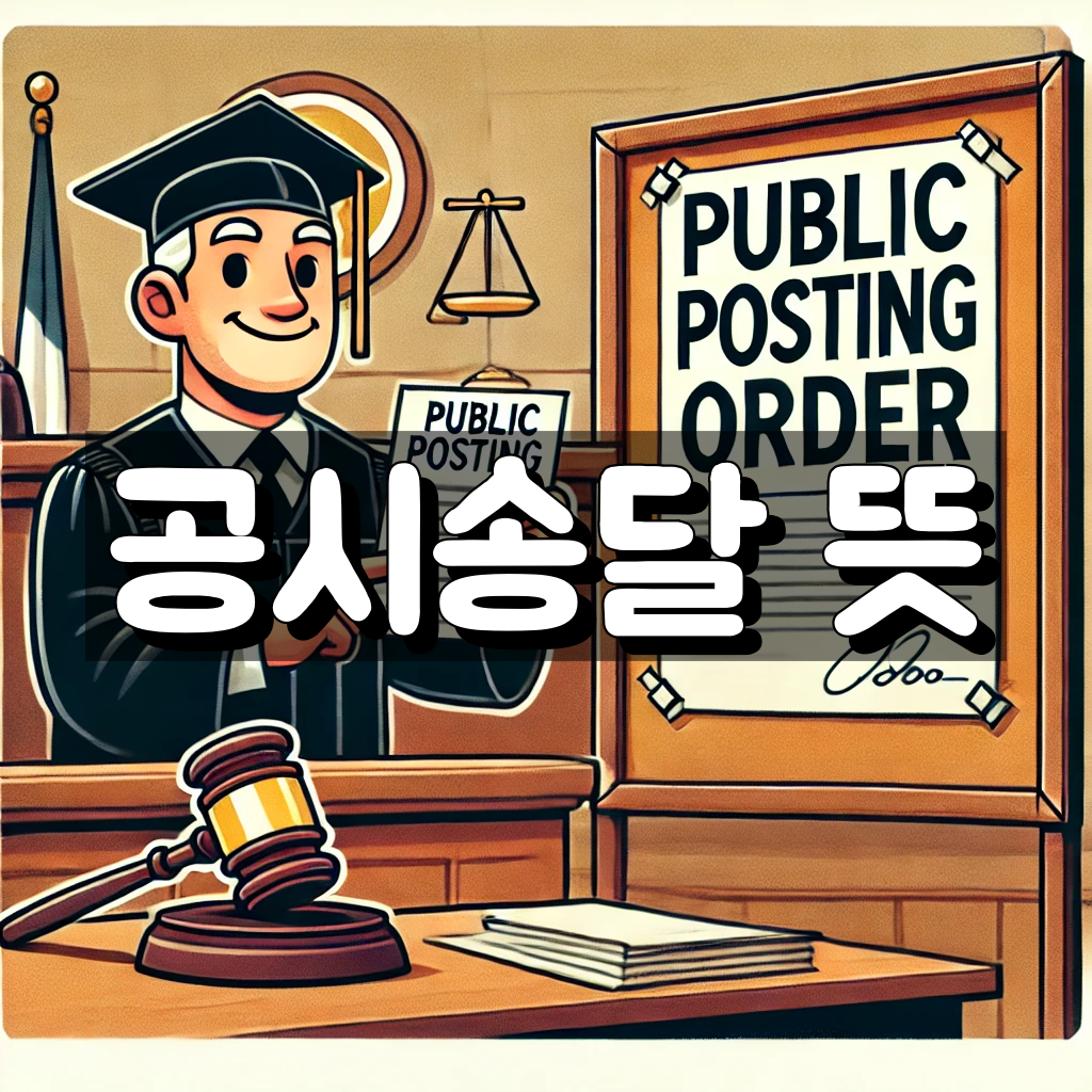 공시송달 뜻 대표 이미지