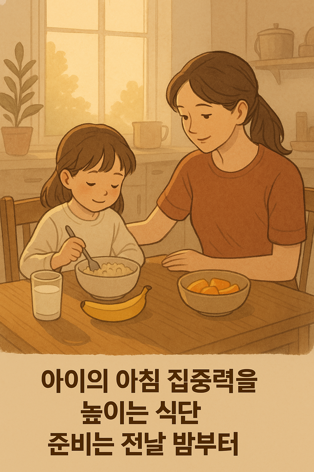아이의 아침 집중력을 높이는 식단 준비는 전날 밤부터