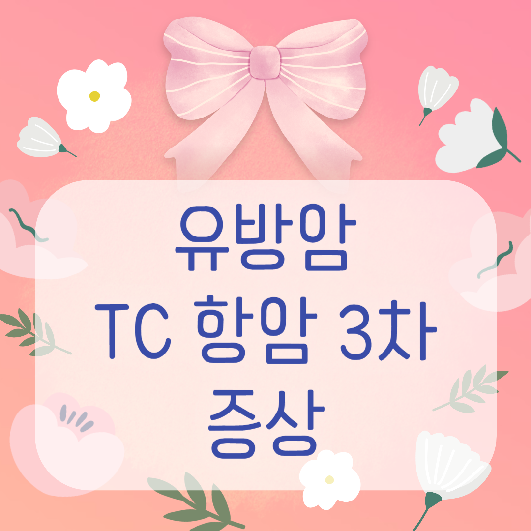 유방암 TC 항암 3차 증상