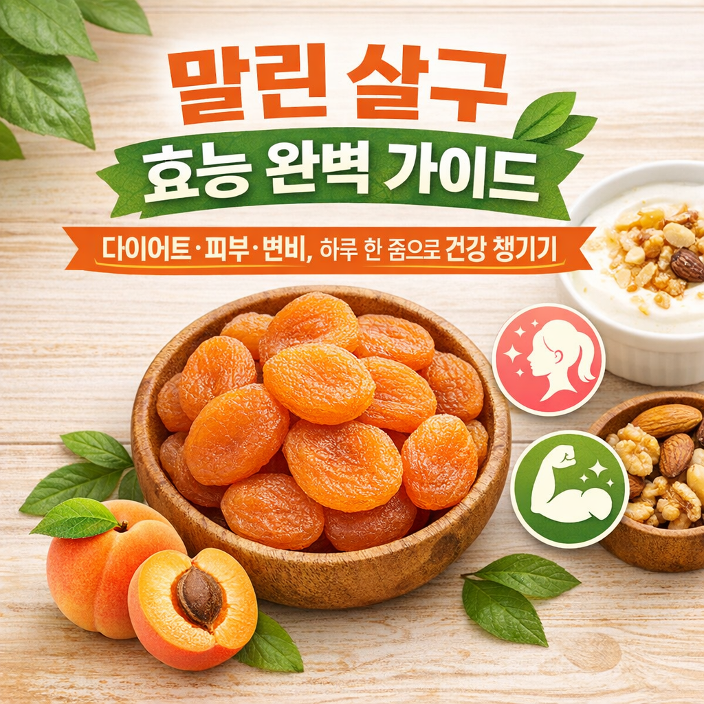 말린 살구의 효능 완벽 가이드 다이어트·피부·변비에 효과적인 이유