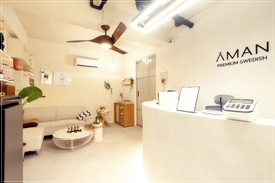 아만스웨디시&왁싱 로비&카운터