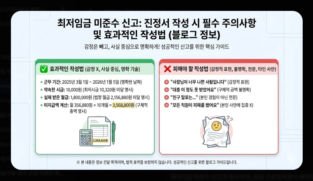 2026 최저시급 미준수 신고 방법 완벽 가이드