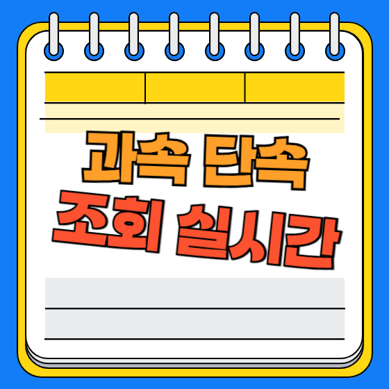 과속 단속 조회 실시간