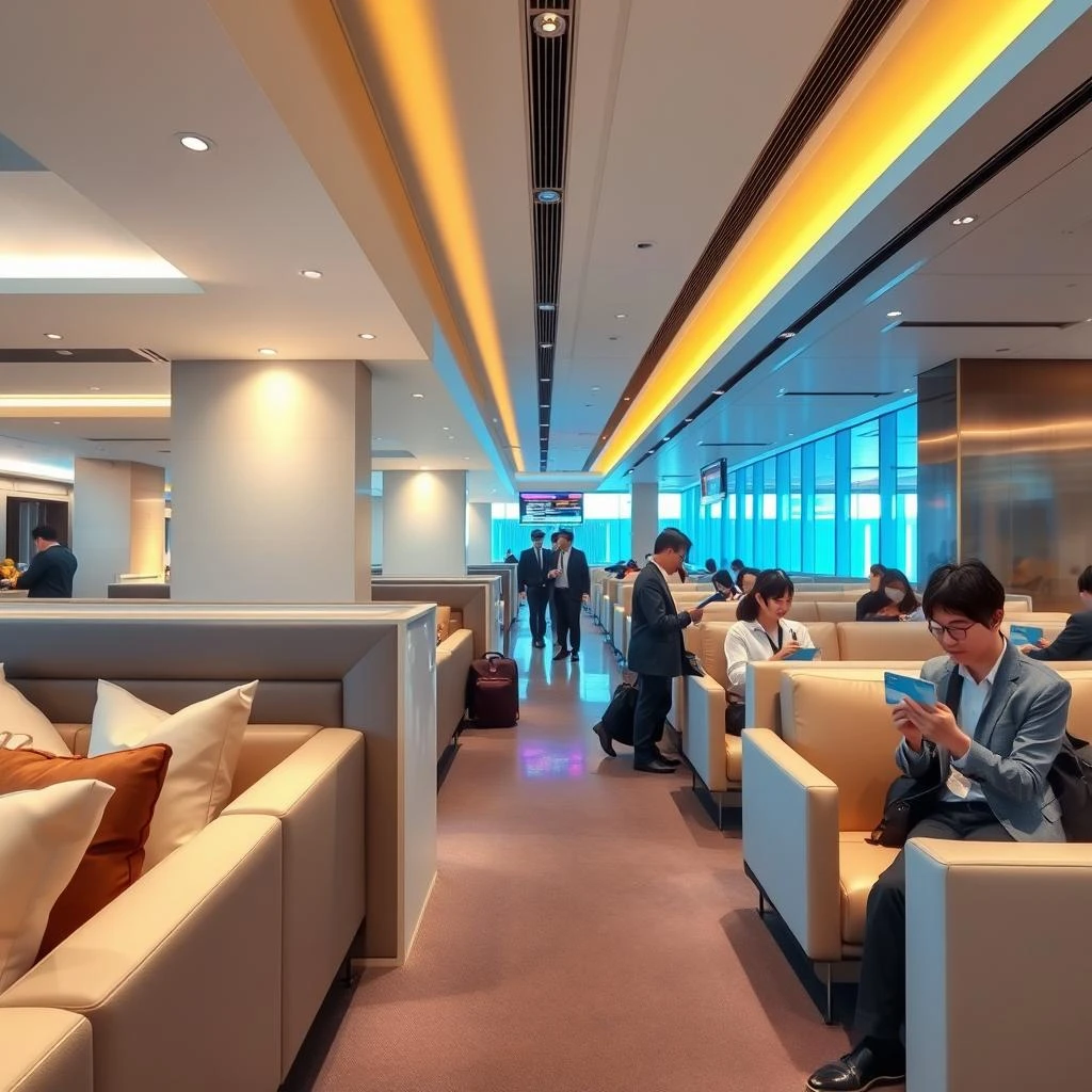 출국 전 필수 코스 공항 라운지 식사..