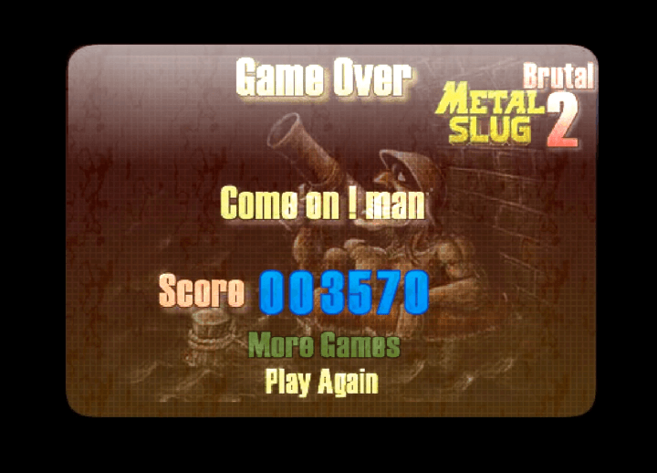 메탈슬러그-브루탈2-플래시게임-종료-화면