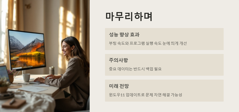 윈도우11 느려짐 문제, 속도를 빠르게 만드는 꿀팁