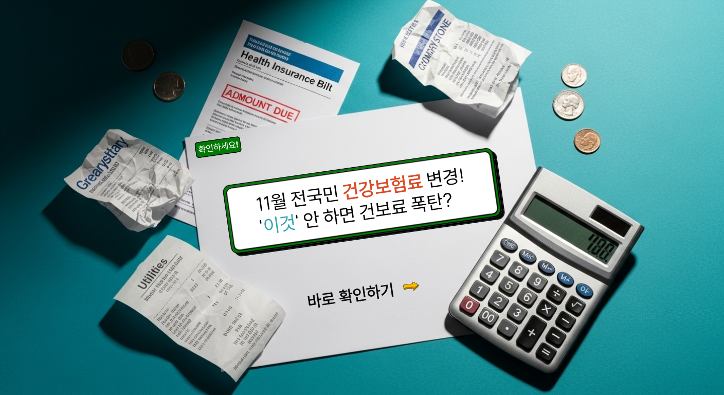 11월 건강보험료 변경!
