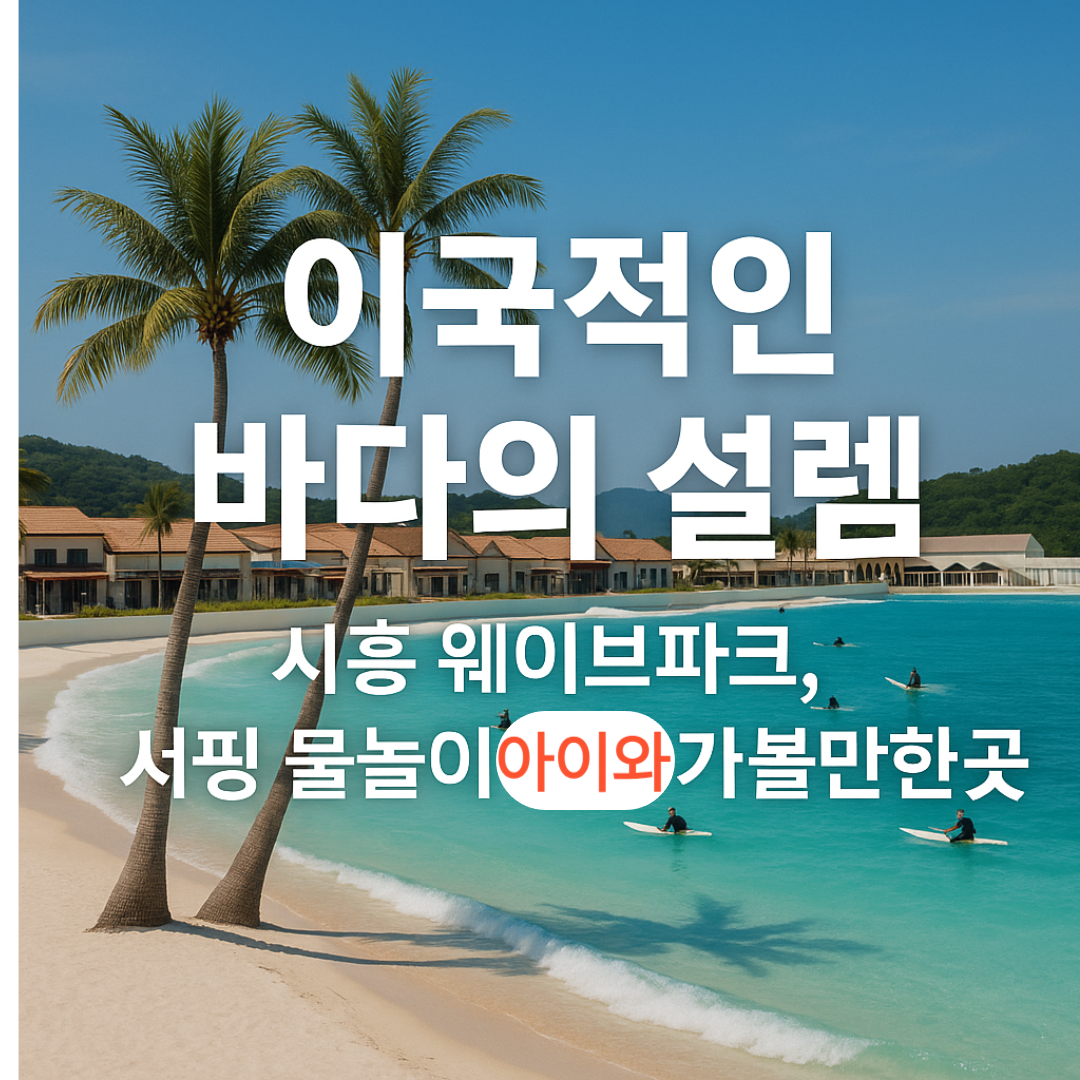시흥 웨이브파크 공식홈페이지 바로가기