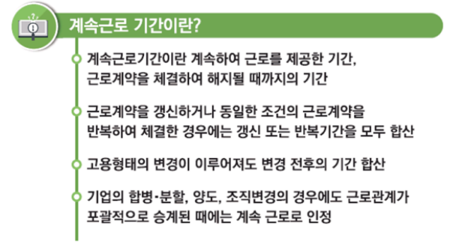 알바 계속근로기간 의미