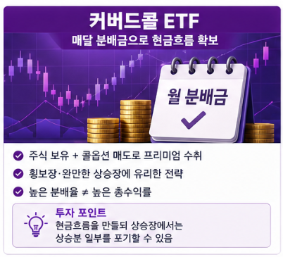 커버드콜 ETF, 매달 분배금의 매력과 숨은 위험