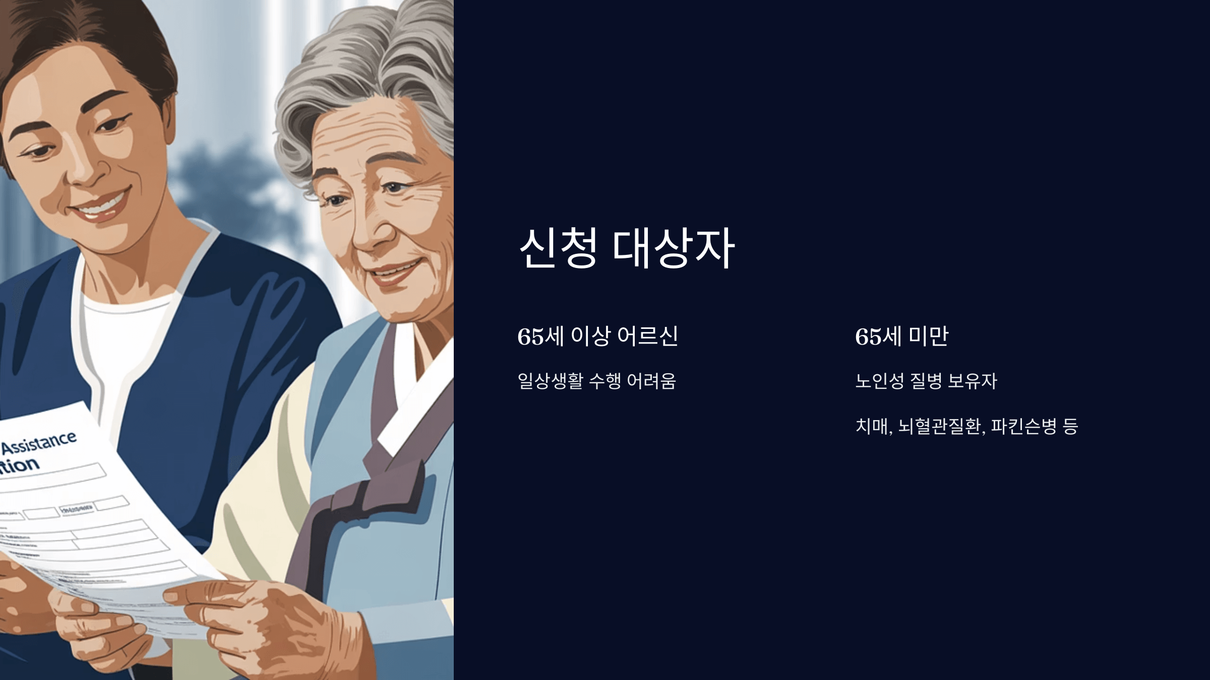 신청 대상자와 자격