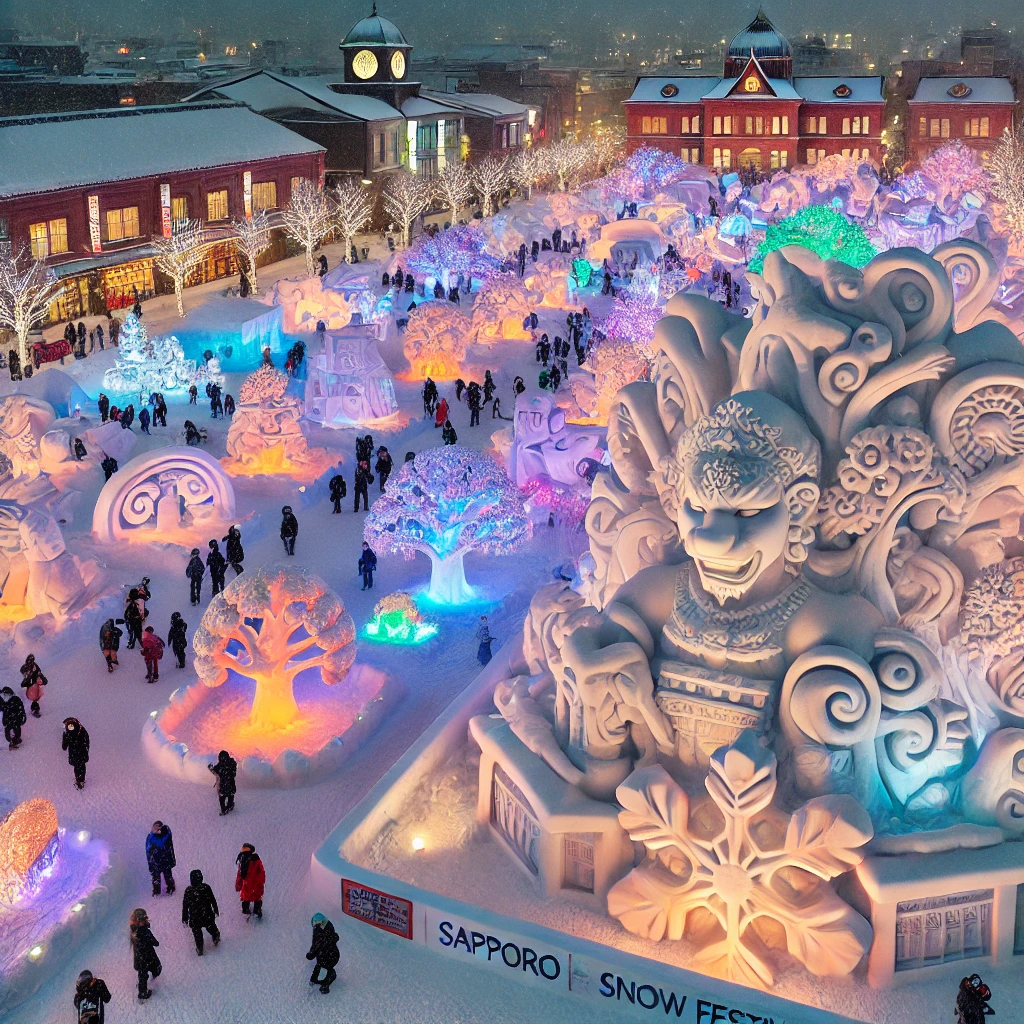 잊지 못할 크리스마스 여행지 Best5 추천 - 4. 일본, 삿포로 – 눈과 함께하는 일본의 크리스마스 - 4.3 삿포로 눈 축제 (Sapporo Snow Festival) 크리스마스 여행
