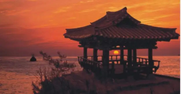 송지호해수욕장 일출