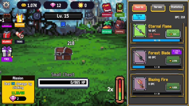 마우스로-나무-상자를-클릭하는-화면