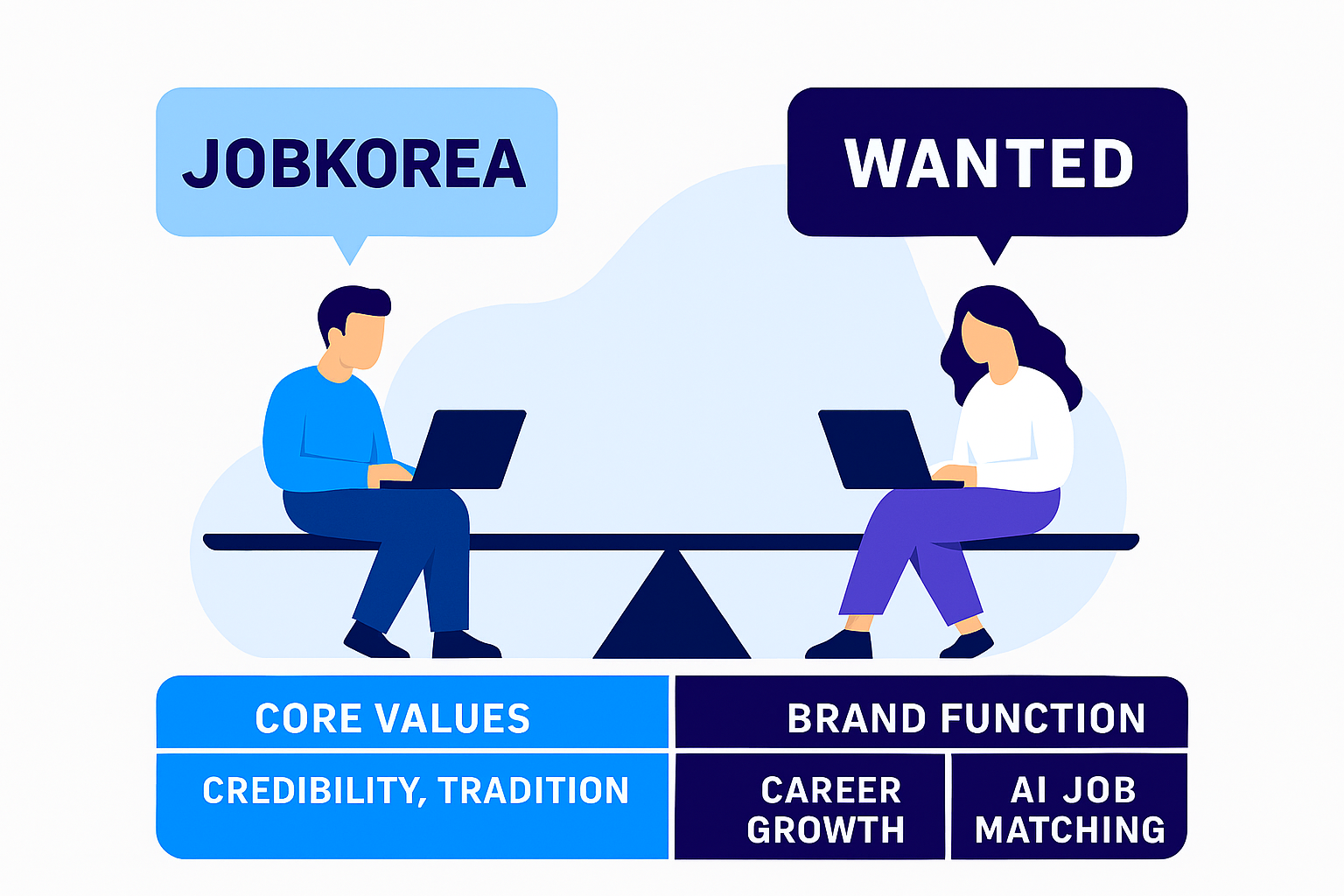 두 플랫폼 비교