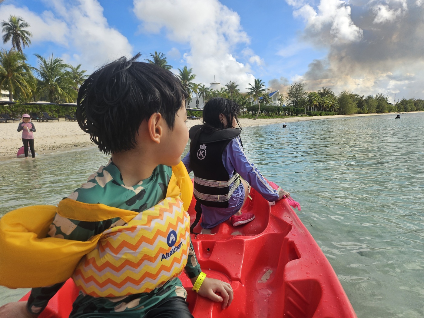 비치에서 액티비티