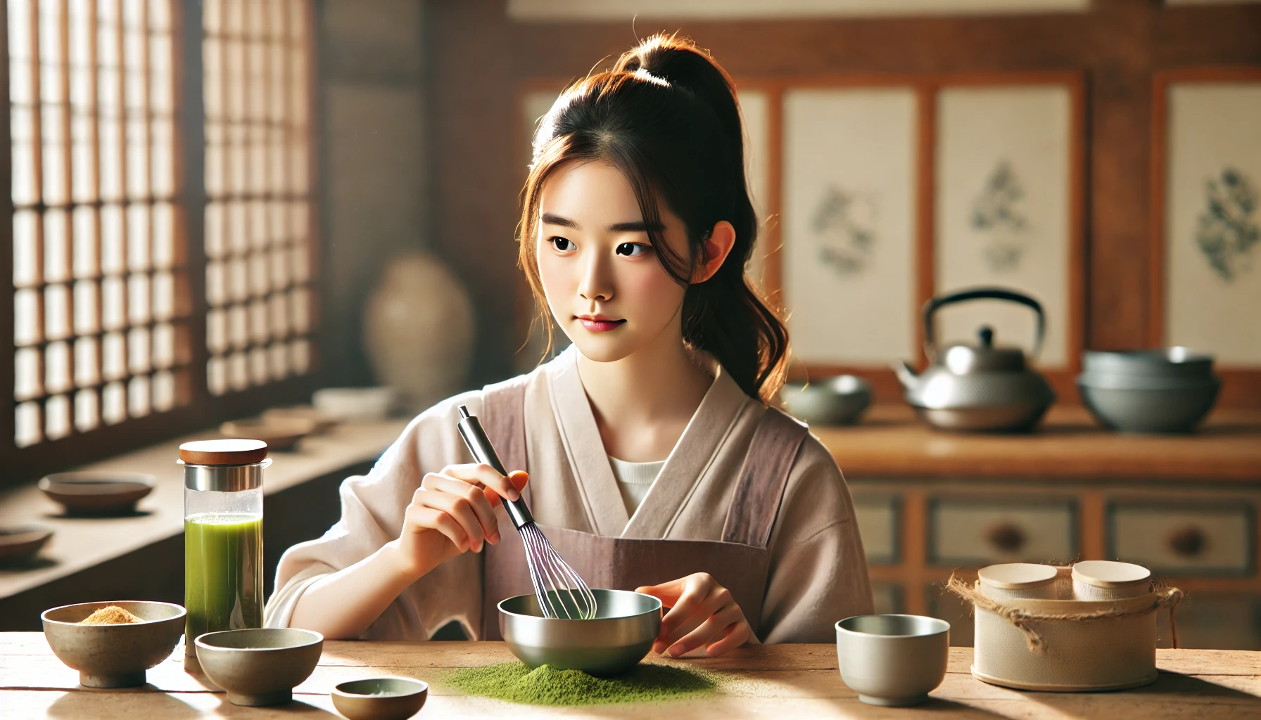 녹차 가루 활용