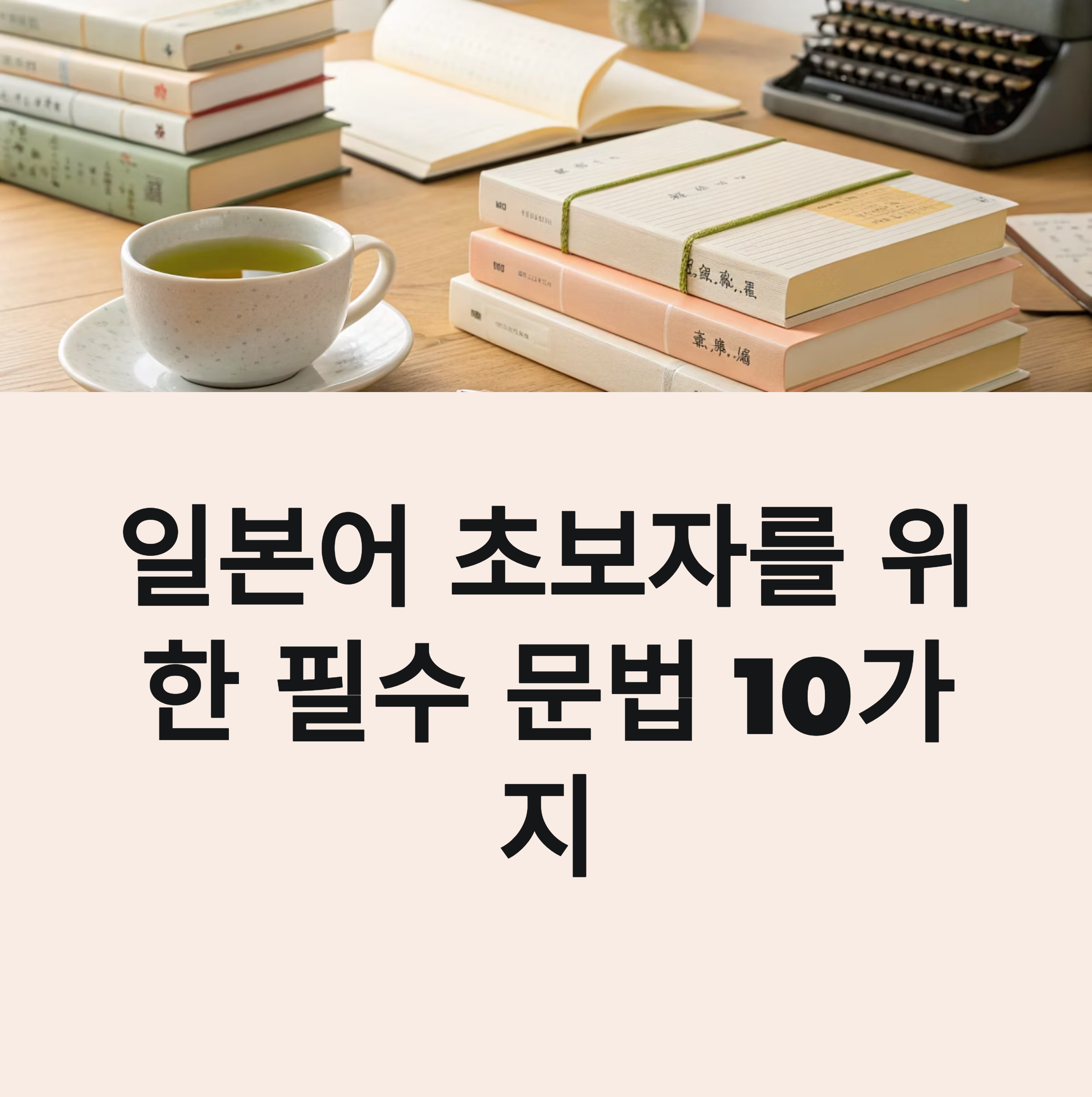 일본어 문법 쉽게 정리하기: 초보자 필수 10문형 설명