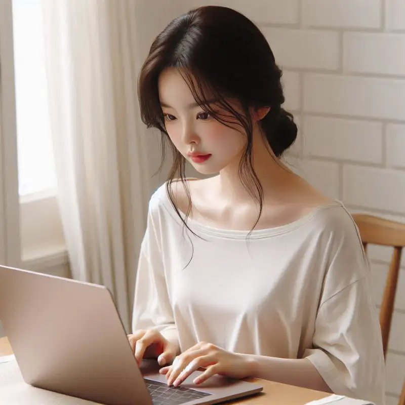 쳇지피티-사진변환-스타일-종류를-알아보는-여성의-모습