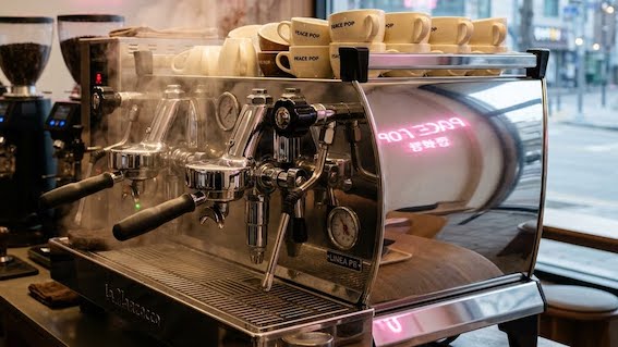 espresso early in the morning