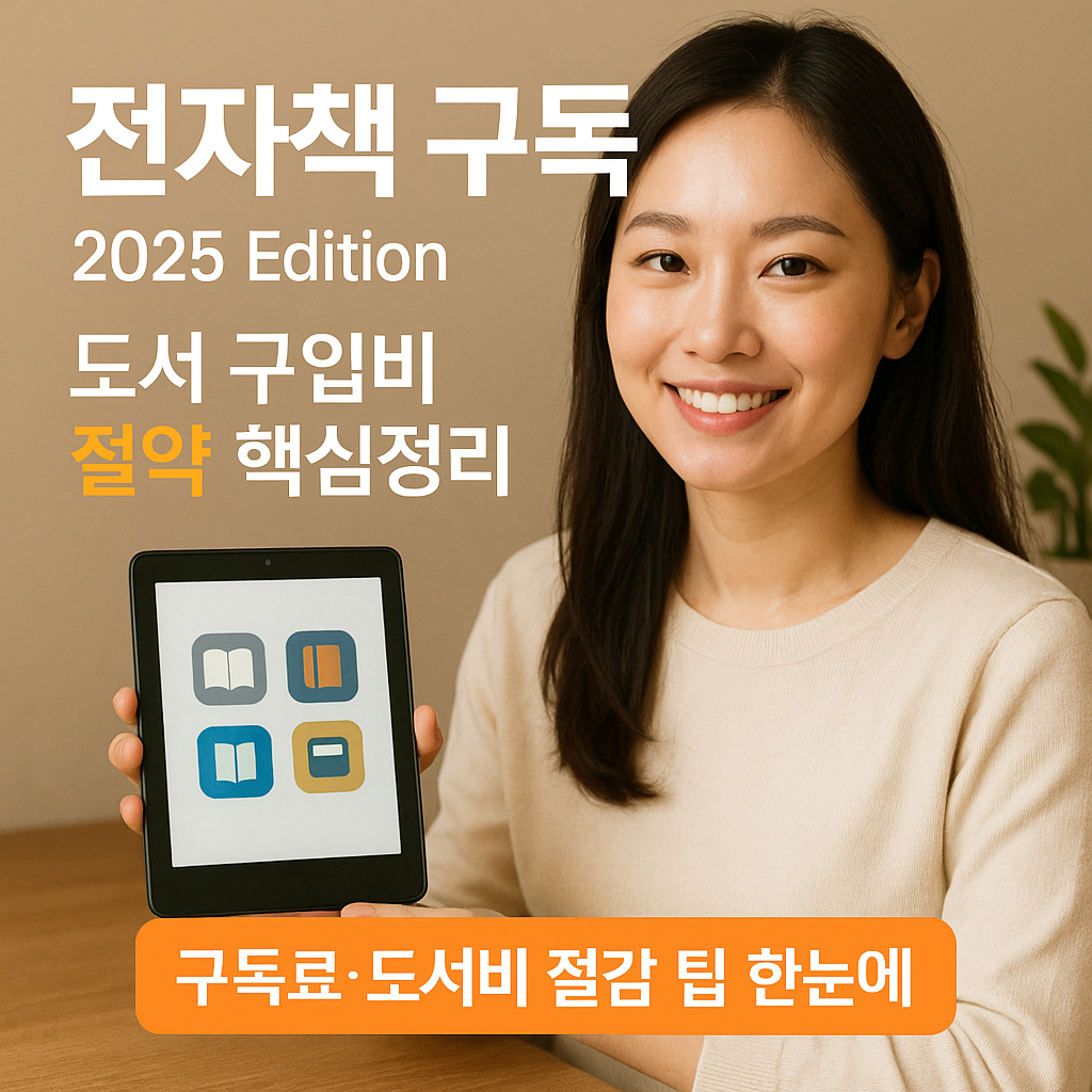 전자책 구독 2025 Edition ｜ 도서 구입비 절약 핵심정리