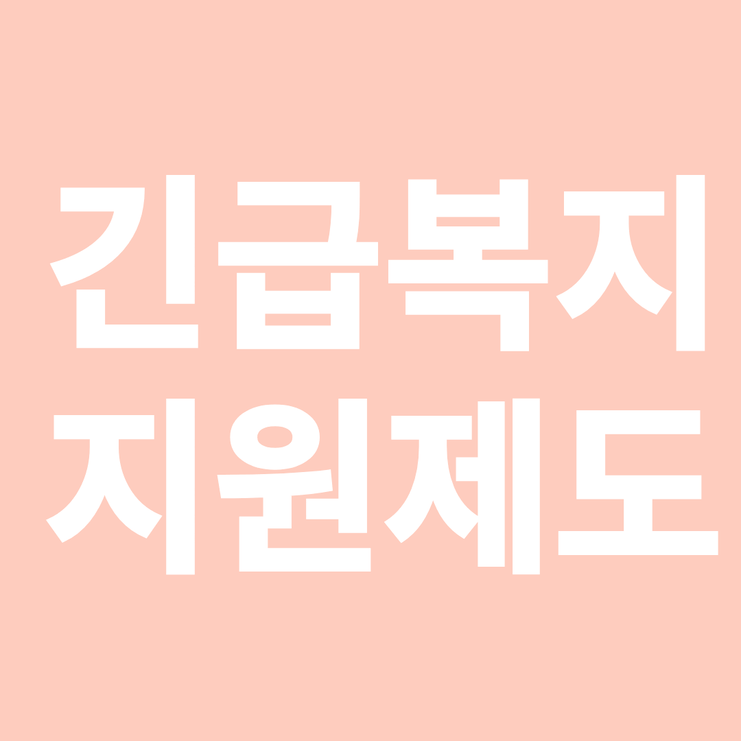 긴급복지지원제도