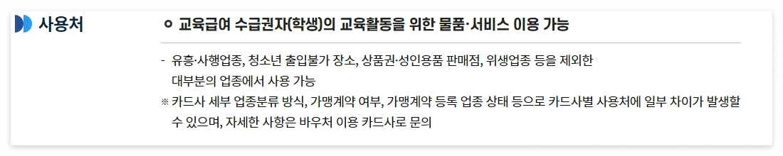 교육급여 바우처