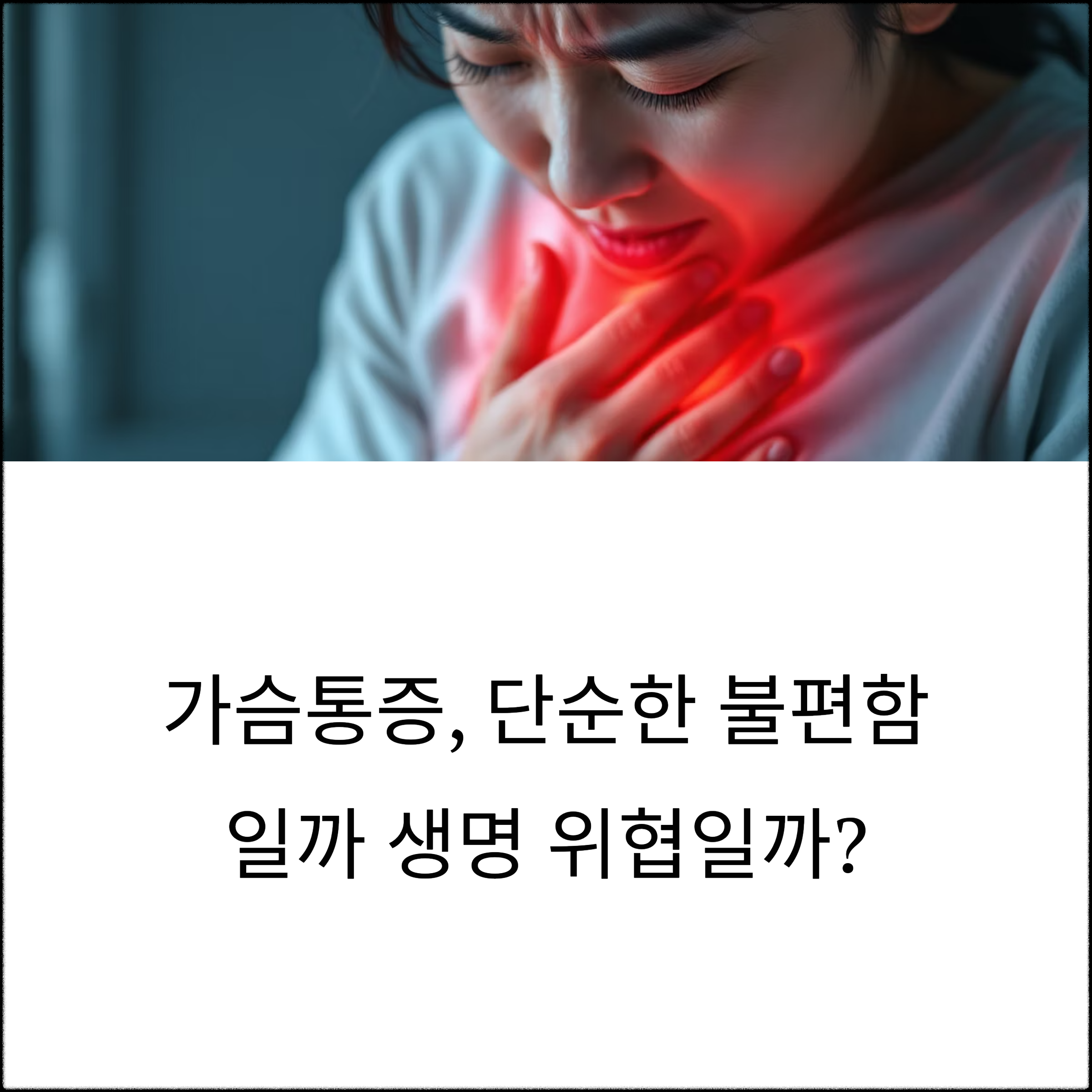 가슴통증 원인별 구별법, 심각한 증상은? 꼭 알아야 할 기준 정리