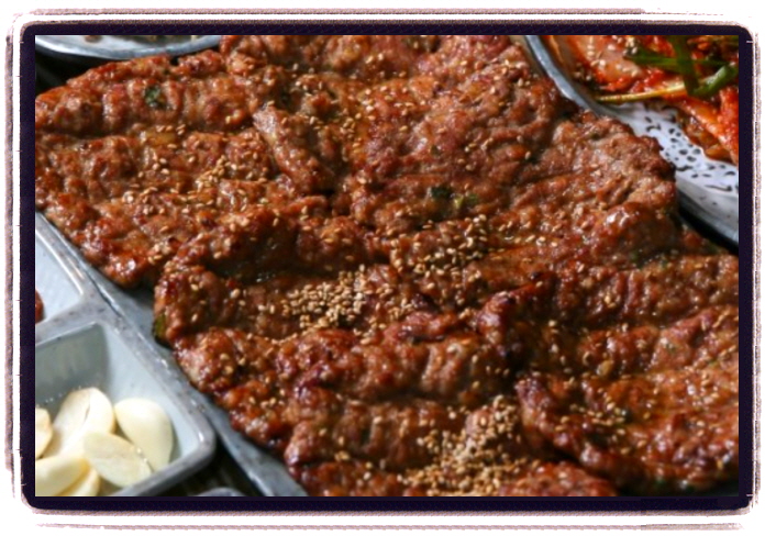 놀라운 토요일 숯불떡갈비 광주 1913송정역시장 메뉴