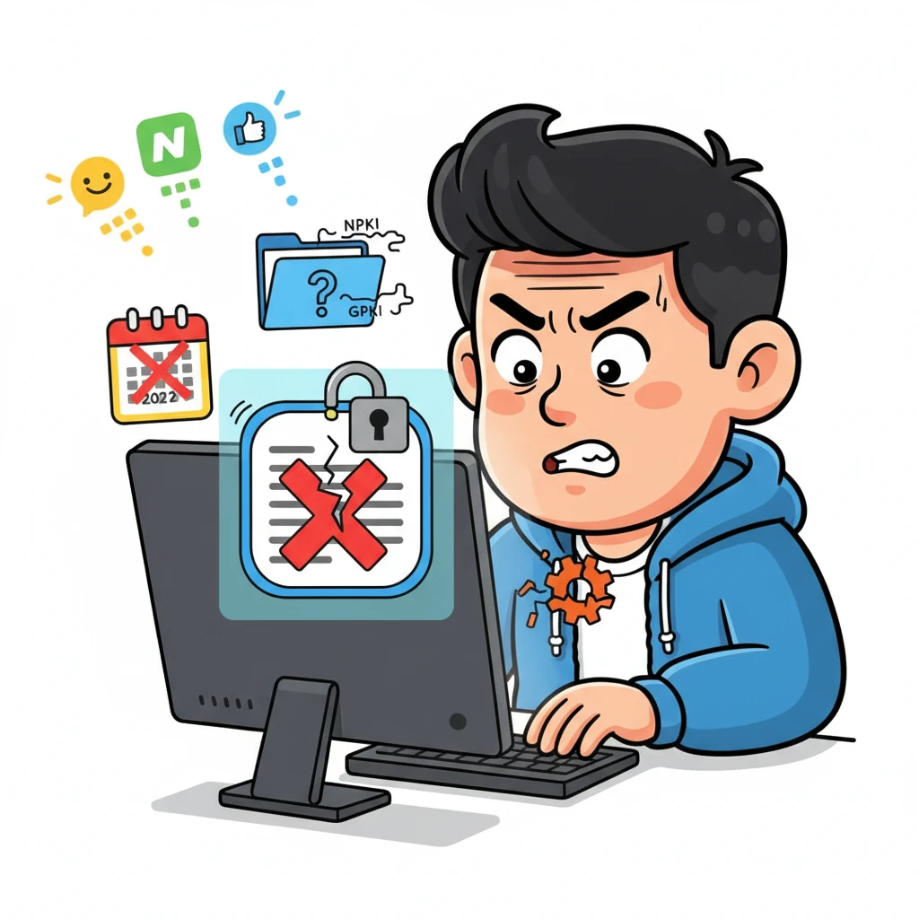 나이스 보안 프로그램 설치 오류와 무..