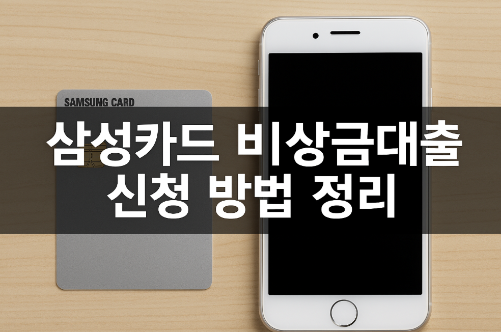 삼성카드 비상금대출 신청방법 정리