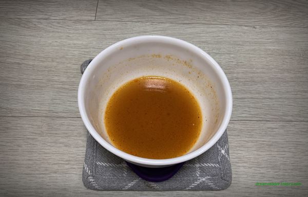 오뚜기 참깨라면 라면 2022년 7월 다 먹은 후