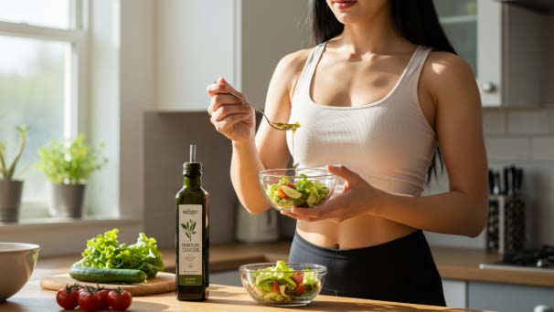 올리브유의 대표적인 효능 - 체중 관리와 다이어트